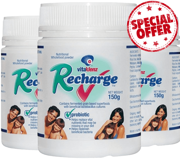 3-Pack Vitaklenz Recharge Prebiotic/Probiotic (150 g)