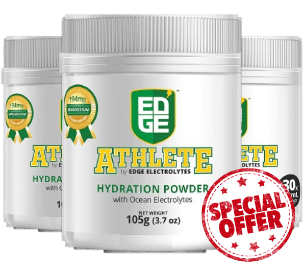 3 x Edge Athlete - Athlete Hydration Powder (105g)