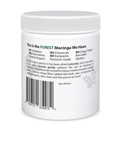 6-Pack Organic Moringa Leaf Powder (150g)